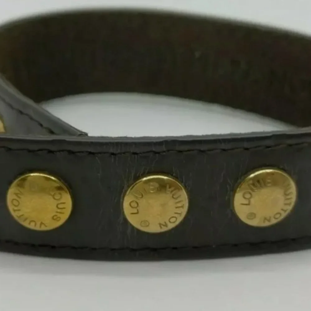 Louis Vuitton Bracelet Vernis Leather Brown Women